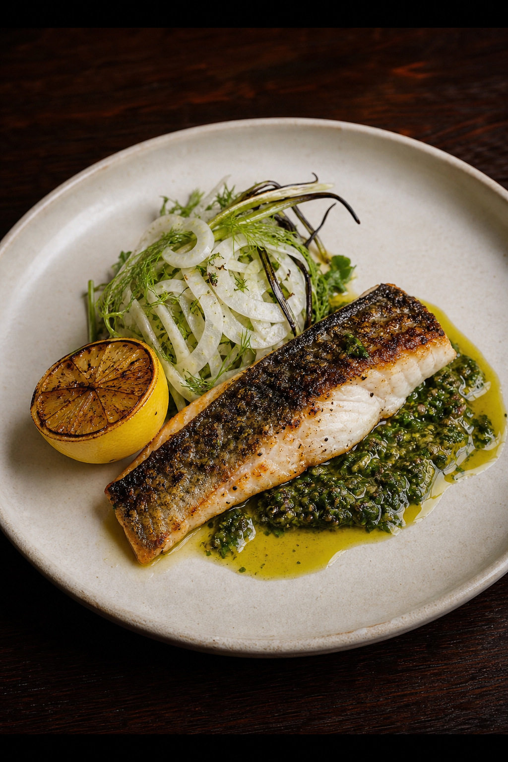 Charred Sea Bass